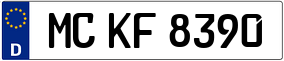 Trailer License Plate